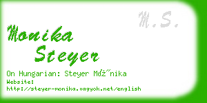 monika steyer business card